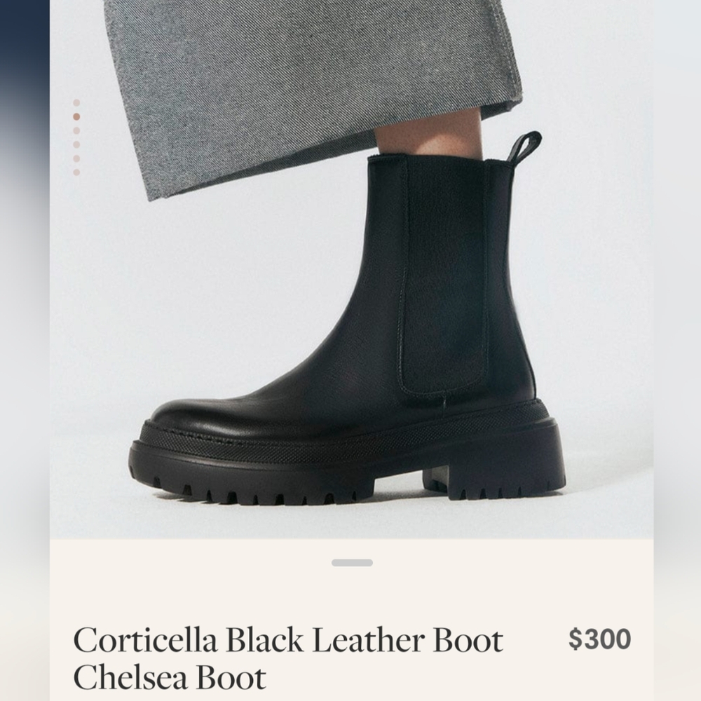 Maguire Corticella Chelsea Boots in Black Leather size 5 (EU 35)